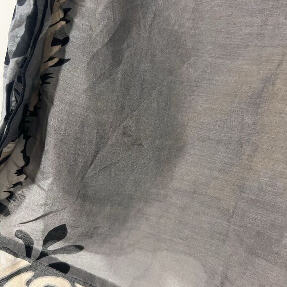 Hale Bob Top Women’s XS Silk Cotton Bell Sleeve Fairy Beaded Boho Blouse - Picture 4 of 7